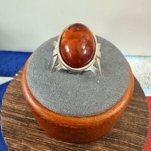 925, Sterling Silver DTR, Jay King, Desert Rose Trading Vintage Amber